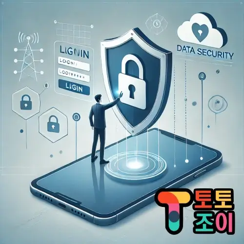 이 이미지는 사용자가 스마트폰 화면에서 보안 아이콘과 관련 문서를 확인하는 모습을 묘사하고 있습니다. 이는 토토조이가 사용자들의 개인정보를 철저하게 보호하며, 책임 있는 베팅을 장려하기 위해 마련한 시스템을 상징합니다. 토토조이는 사용자들이 안전하게 서비스를 이용할 수 있도록 보호 장치를 마련하고, 책임감 있는 베팅 문화를 조성하여 베팅으로 인한 위험을 최소화하는 데 최선을 다하고 있습니다.